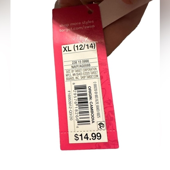 Xhilaration Women’s Swimsuit Bikini Blue and White Stripe XL D DD - Picture 6 of 12